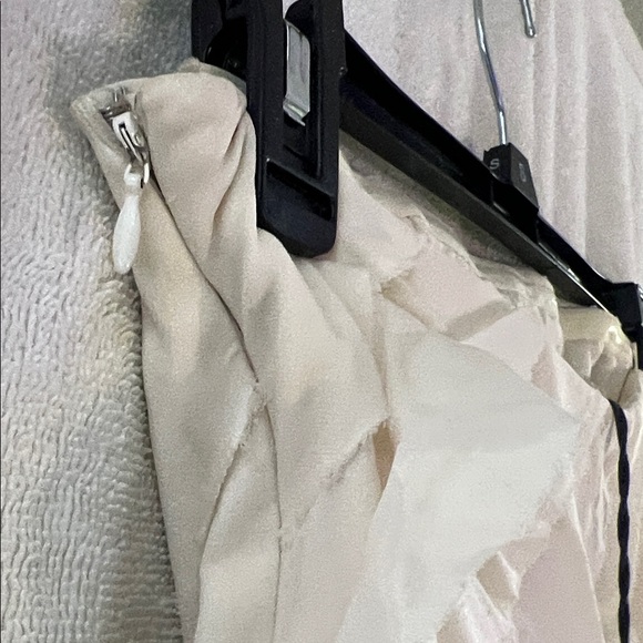 Adam Lippes Strapless Ruffled Rag Cream Dress - Picture 4 of 8